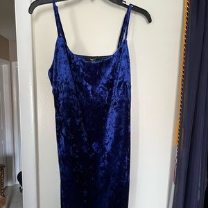 Velvet blue dress